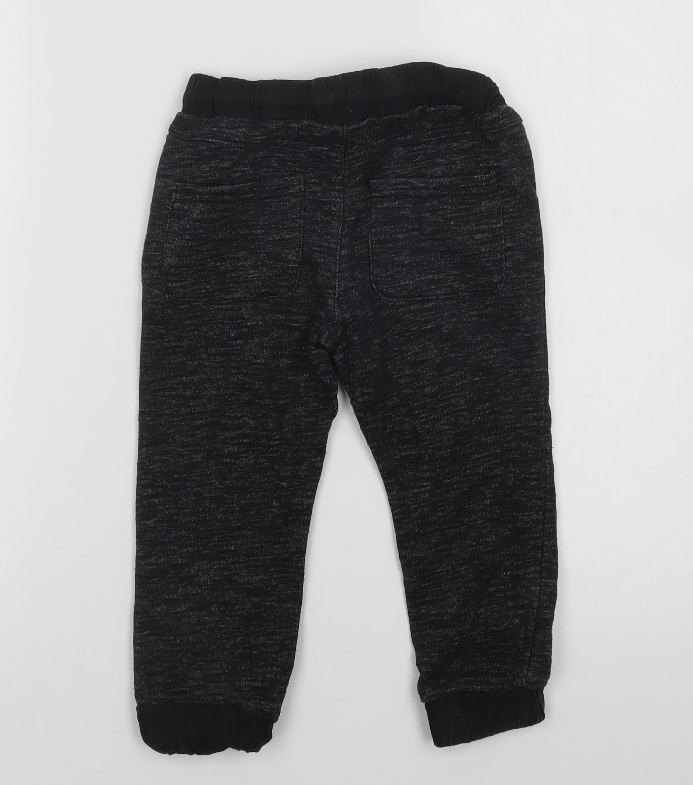F&F Boys Grey  Cotton Jogger Trousers Size 3-4 Years  Regular Drawstring