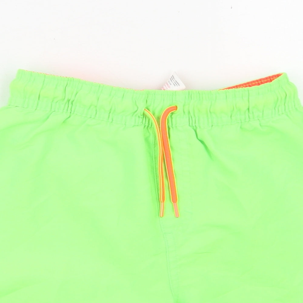 F&F Boys Green  Polyester Utility Shorts Size 8-9 Years  Regular Drawstring - Board Shorts