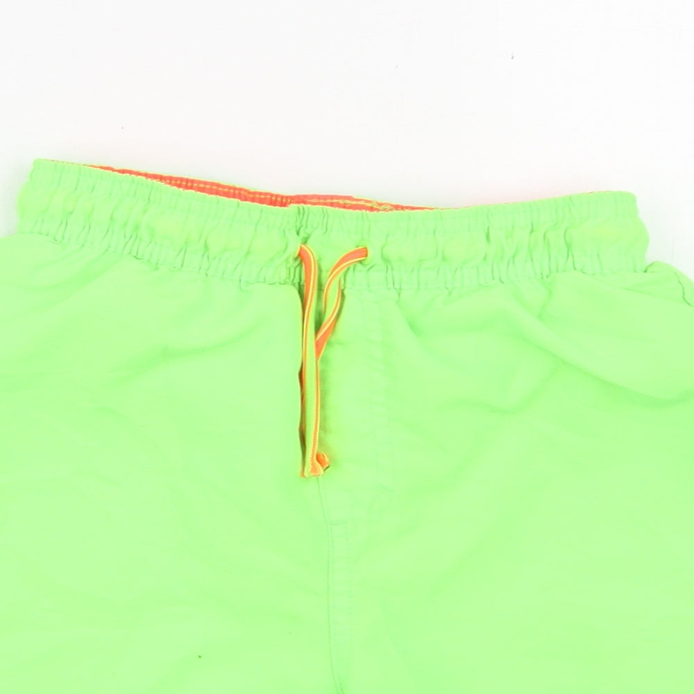 F&F Boys Green  Polyester Utility Shorts Size 8-9 Years  Regular Drawstring - Board Shorts