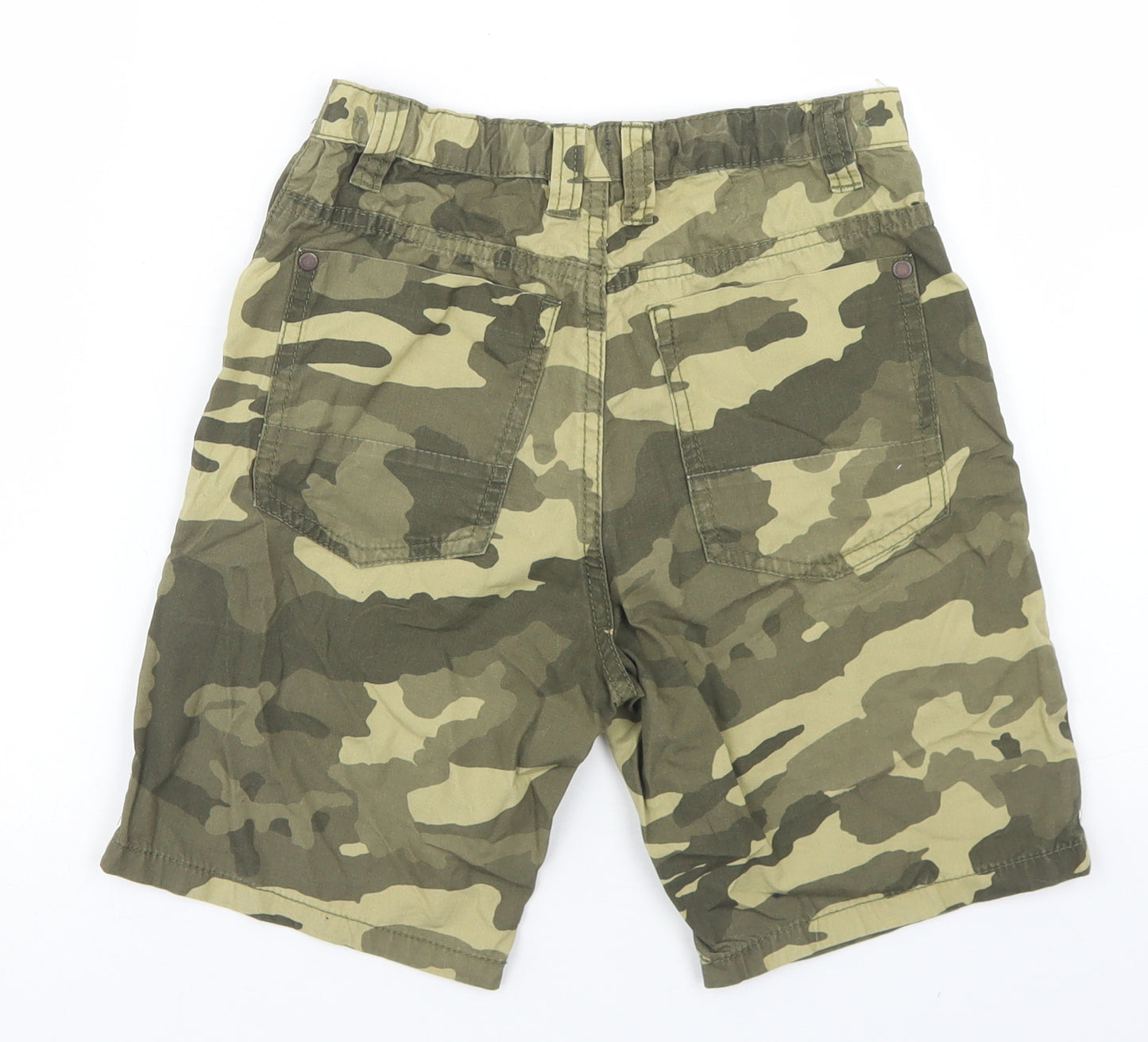 NEXT Boys Green Camouflage Cotton Chino Shorts Size 10 Years  Regular