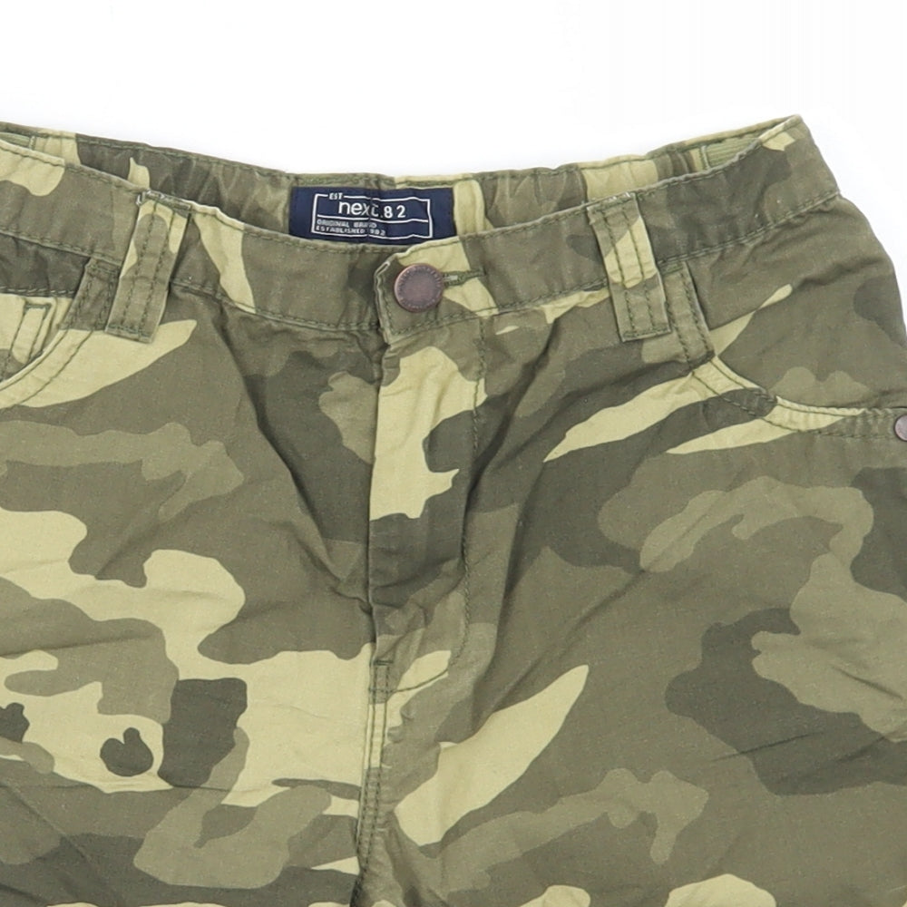 NEXT Boys Green Camouflage Cotton Chino Shorts Size 10 Years  Regular