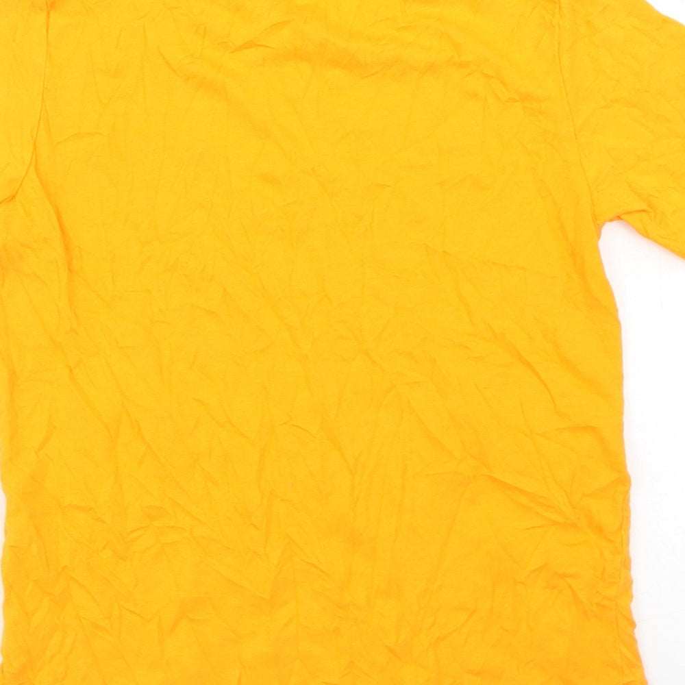 Studio Boys Orange  Cotton Basic T-Shirt Size 8-9 Years Crew Neck  - Gaming Legend