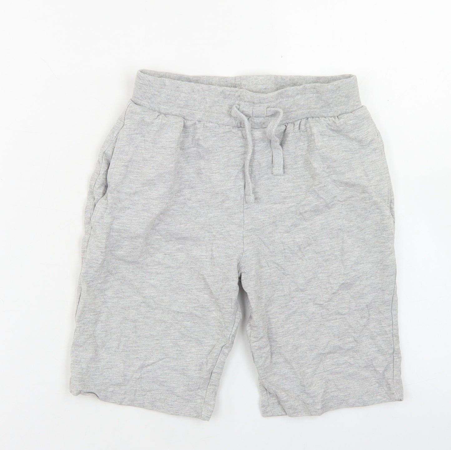 Studio Boys Grey  Cotton Sweat Shorts Size 8-9 Years  Regular Drawstring