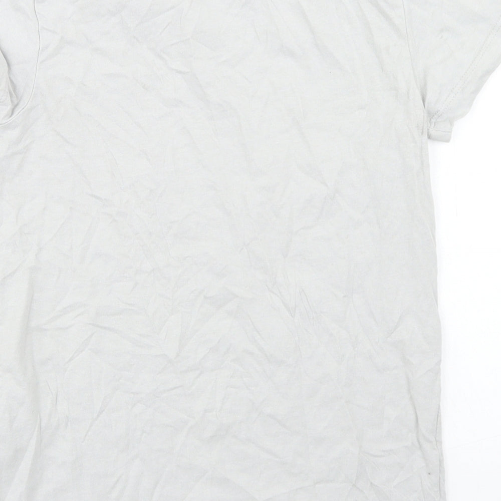 Matalan Boys Grey  Cotton Basic T-Shirt Size 9 Years Crew Neck  - Tomorrow