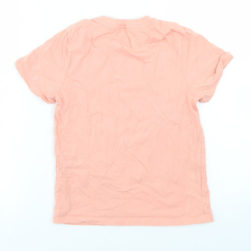 Very Boys Pink  Cotton Basic T-Shirt Size 9 Years Crew Neck  - Limited edition