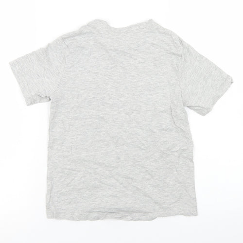 Studio Boys Grey  Cotton Basic T-Shirt Size 8-9 Years Crew Neck