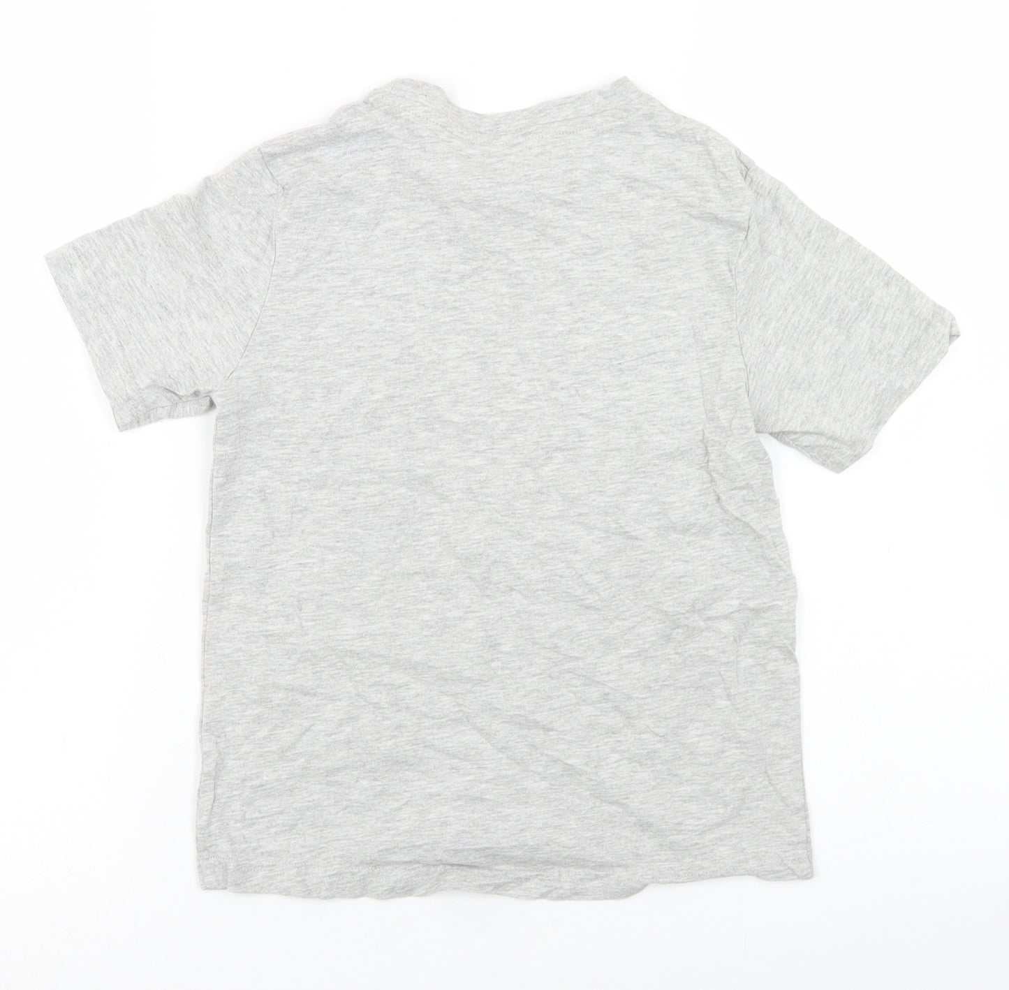 Studio Boys Grey  Cotton Basic T-Shirt Size 8-9 Years Crew Neck