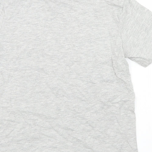 Studio Boys Grey  Cotton Basic T-Shirt Size 8-9 Years Crew Neck