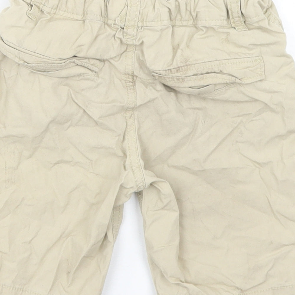 H&M Boys Beige  Cotton Chino Shorts Size 3-4 Years  Regular Drawstring