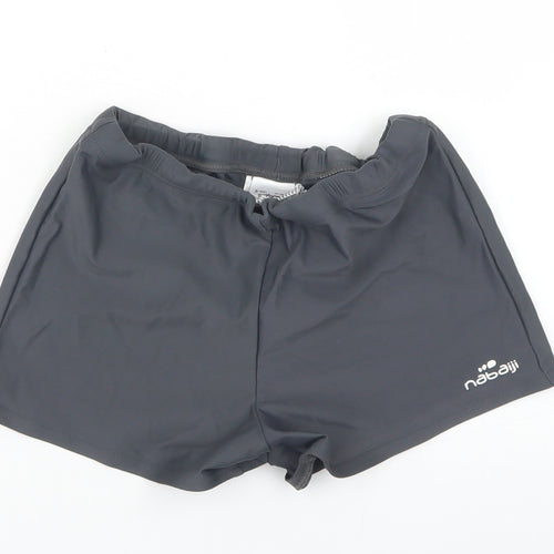 Nabaiji Girls Grey  Polyamide Hot Pants Shorts Size M  Regular Drawstring - Activewear