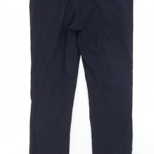 Topman Mens Blue  Polyester Dress Pants Trousers Size 30 in L27 in Regular Hook & Eye - Short