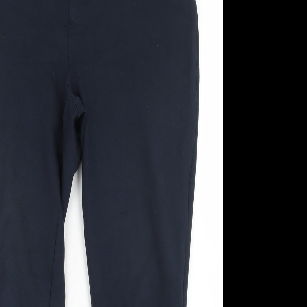 Savida Womens Blue  Viscose Dress Pants Trousers Size 14 L25 in Regular Button
