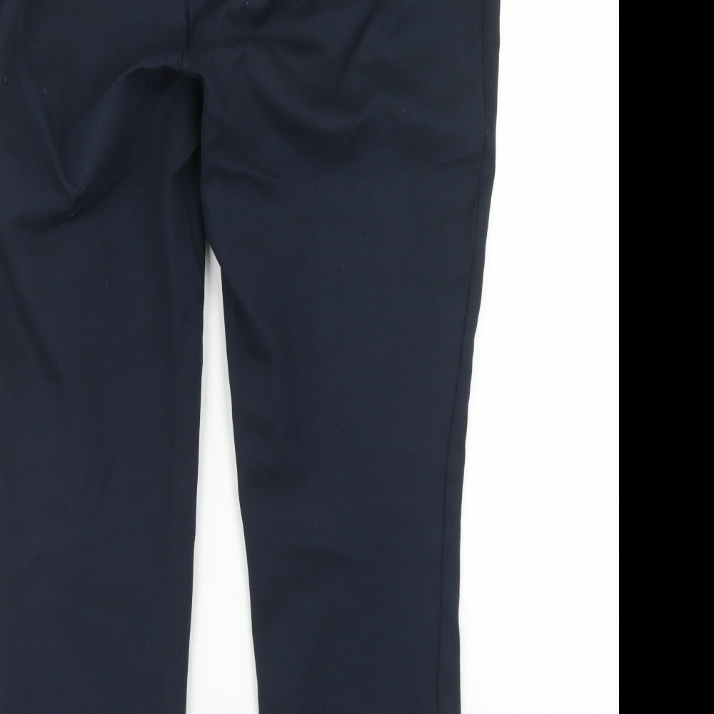 Savida Womens Blue  Viscose Dress Pants Trousers Size 14 L25 in Regular Button