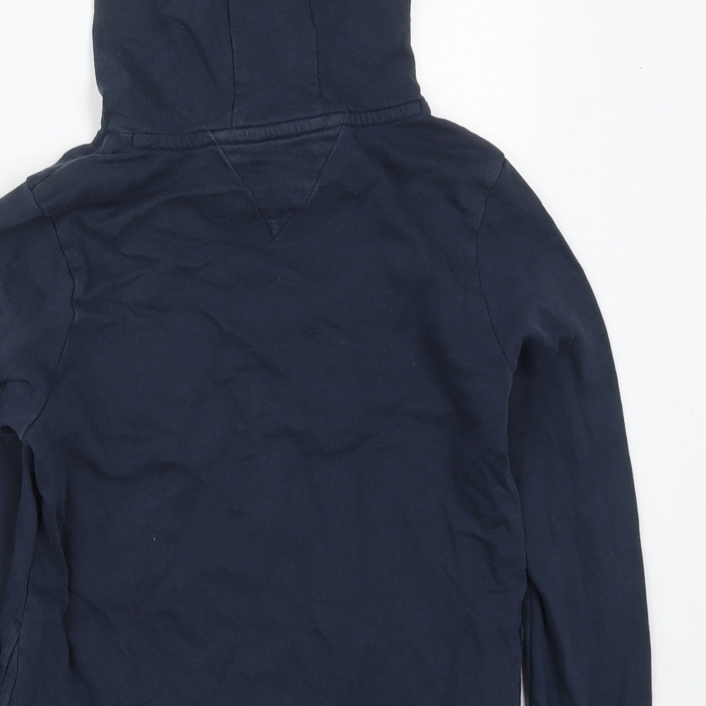 Tommy Hilfiger Boys Blue  Cotton Pullover Hoodie Size 12 Years  Pullover