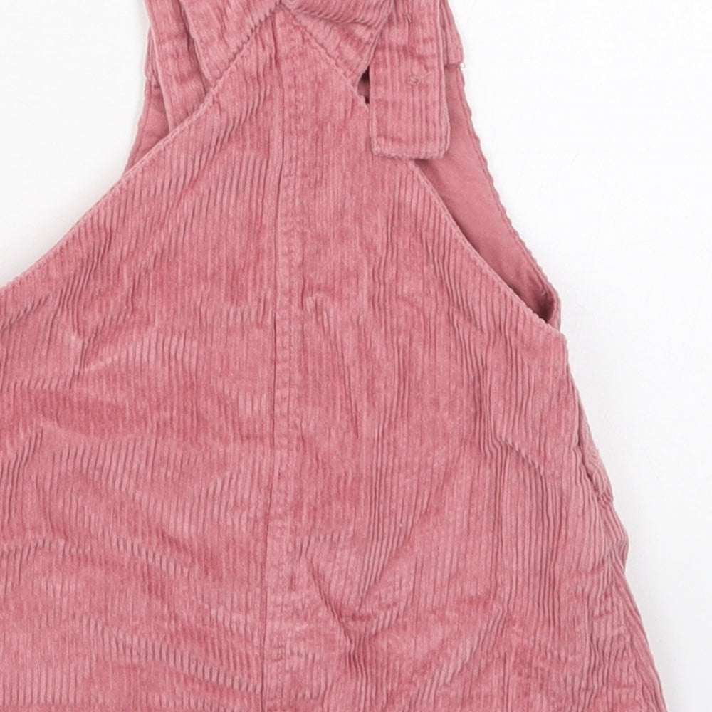 NEXT Girls Pink  Cotton A-Line  Size 6-9 Months  Square Neck Button