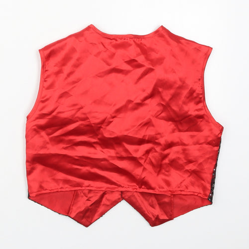 IDS Girls Red   Jacket Waistcoat Size 9-10 Years  Button - Fancy Dress