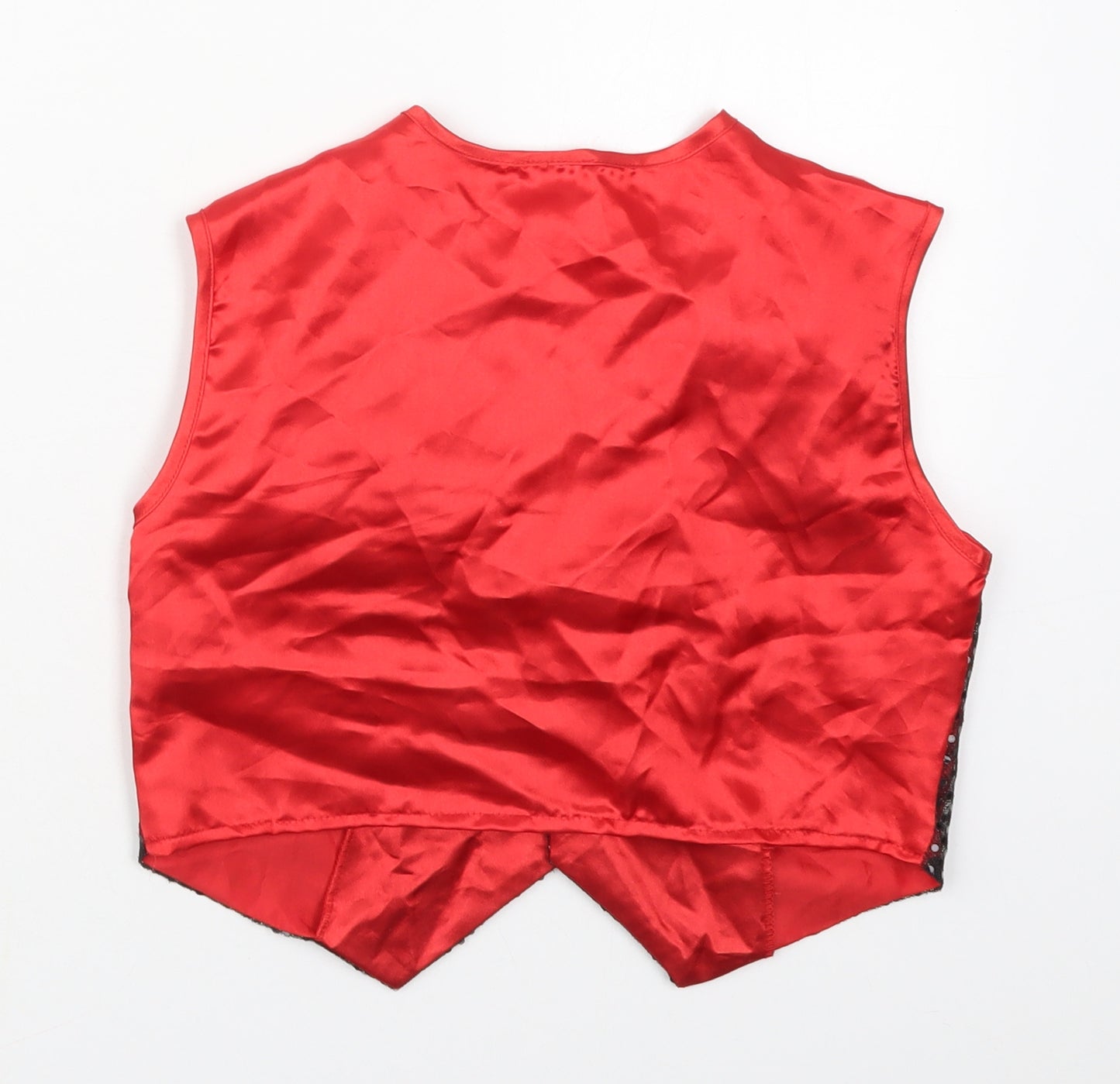 IDS Girls Red   Jacket Waistcoat Size 9-10 Years  Button - Fancy Dress