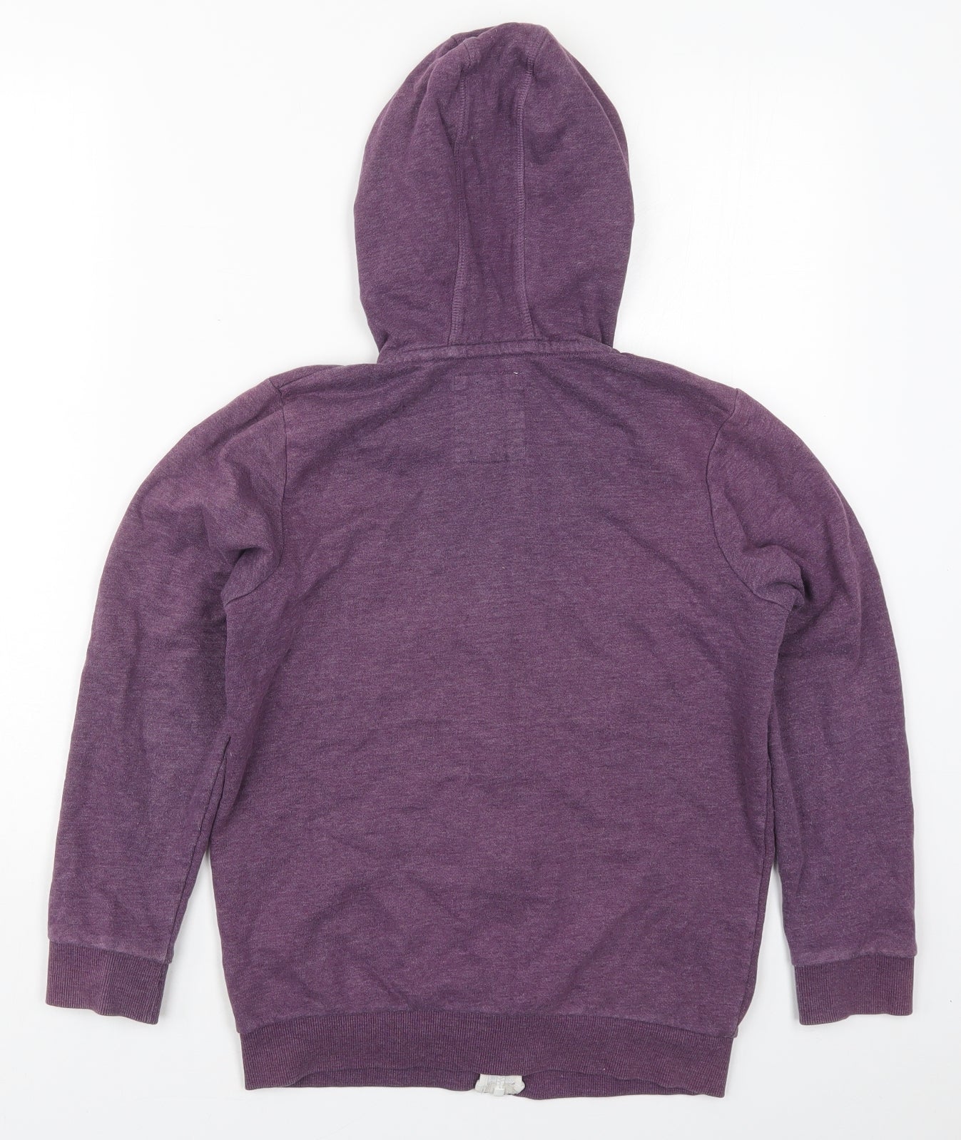 TU Boys Purple  Cotton Full Zip Hoodie Size 11 Years  Zip