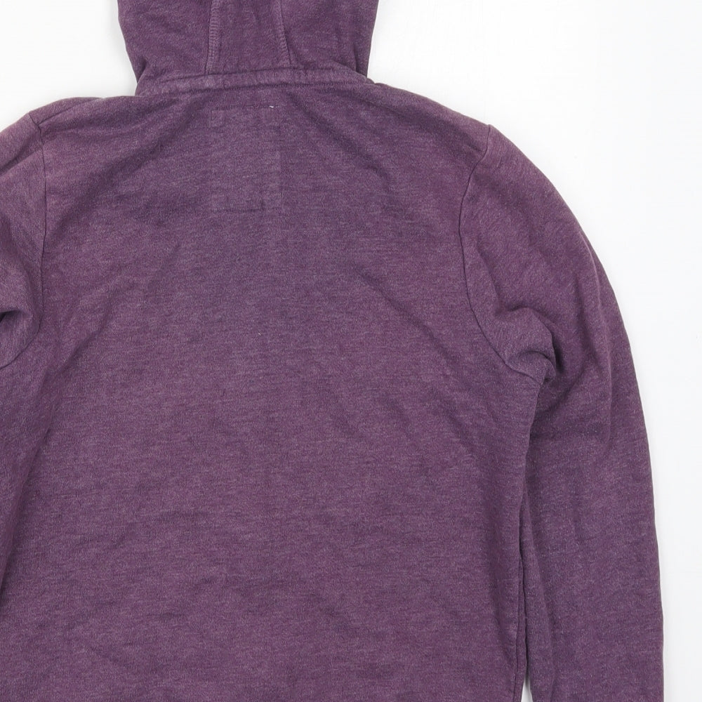 TU Boys Purple  Cotton Full Zip Hoodie Size 11 Years  Zip
