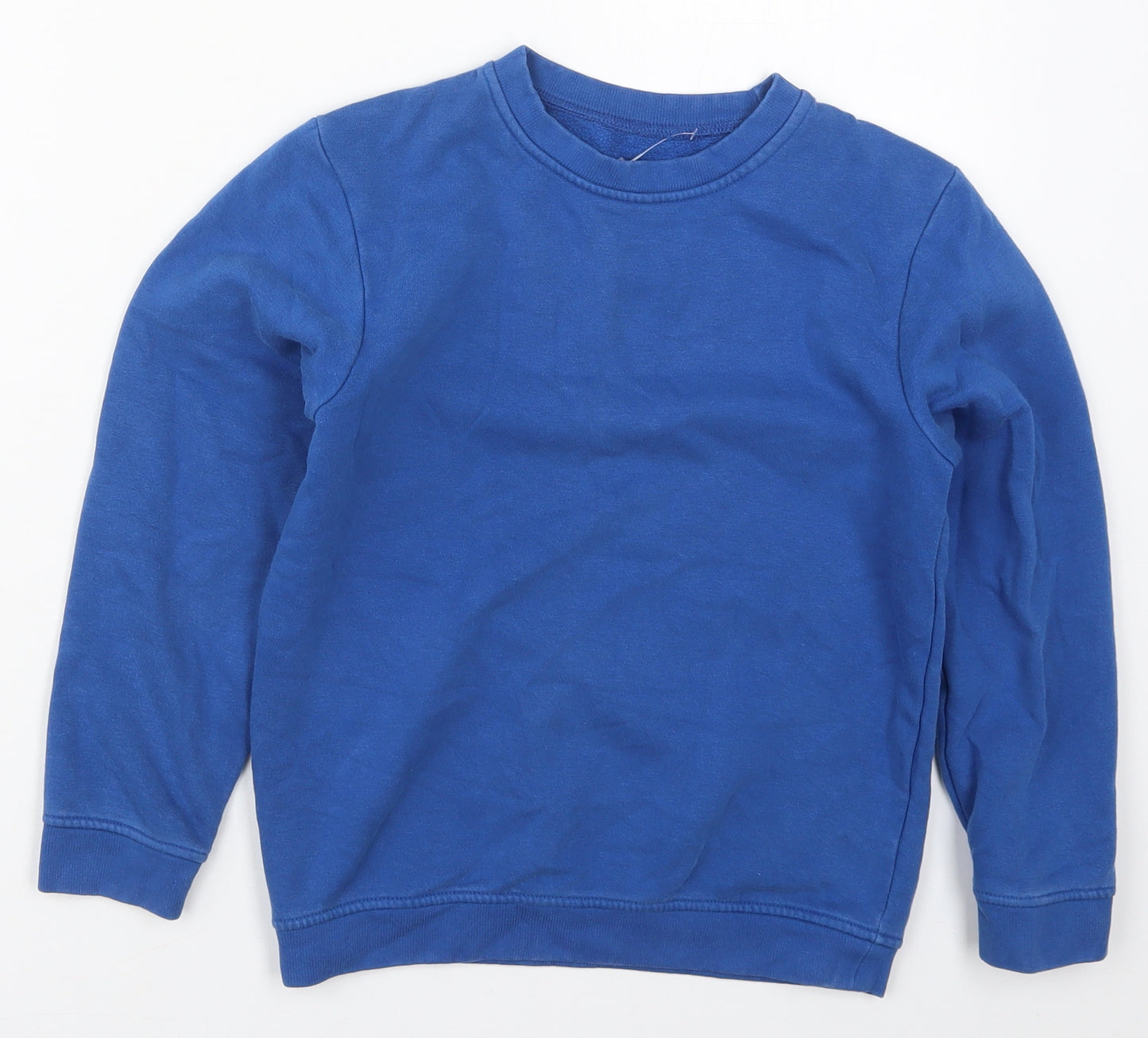 Nutmeg Boys Blue  Cotton Pullover Sweatshirt Size 8-9 Years  Pullover