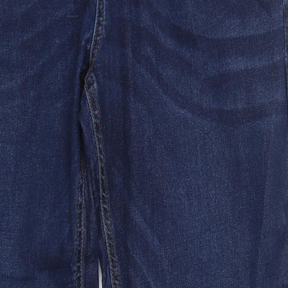 Dunnes Mens Blue  Cotton Bootcut Jeans Size 38 L32 in Regular Button