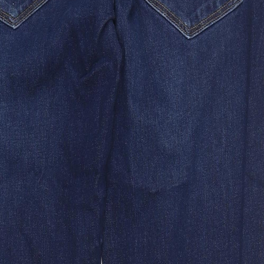 Dunnes Mens Blue  Cotton Bootcut Jeans Size 38 L32 in Regular Button