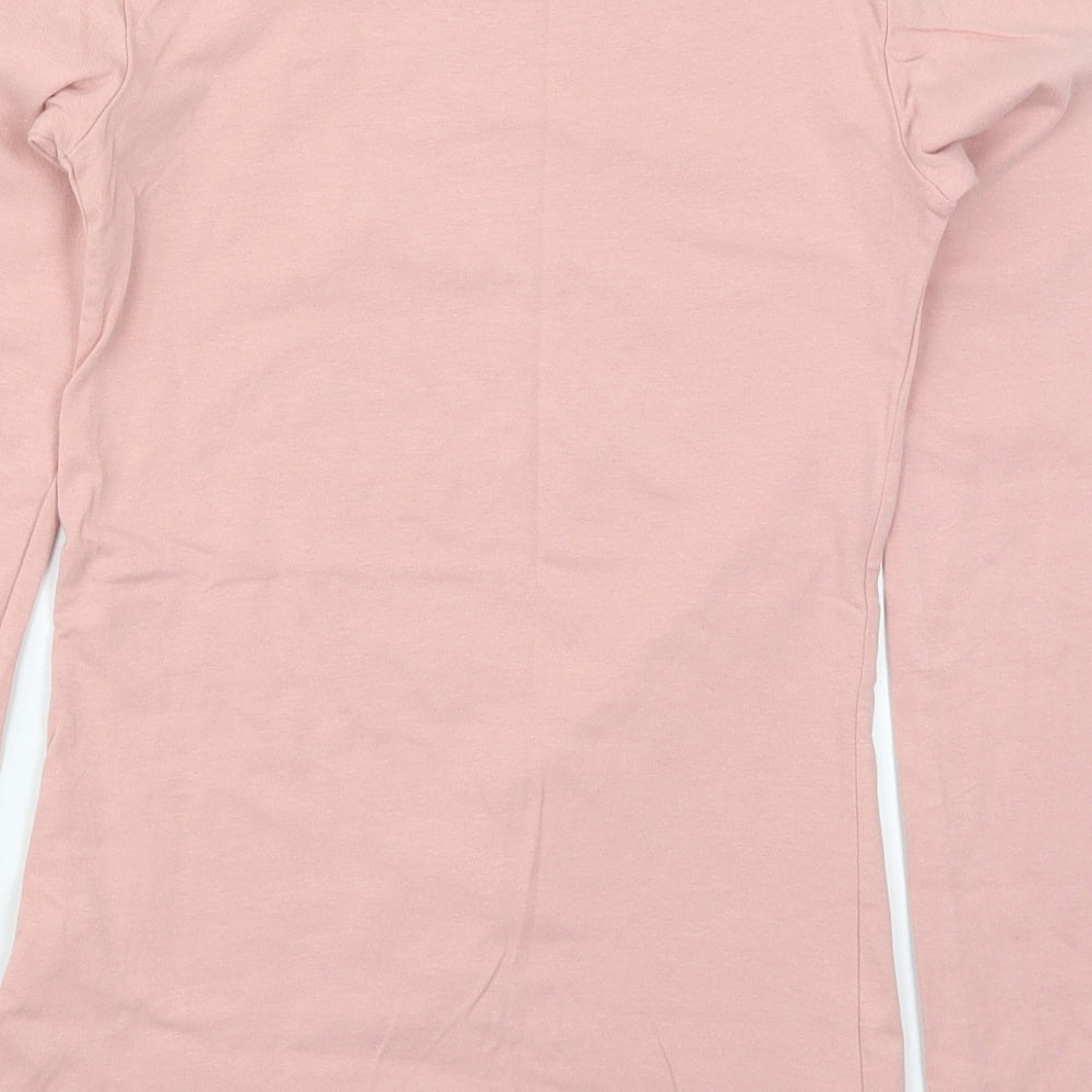 Atmosphere Womens Pink  Cotton Basic T-Shirt Size 6 Crew Neck