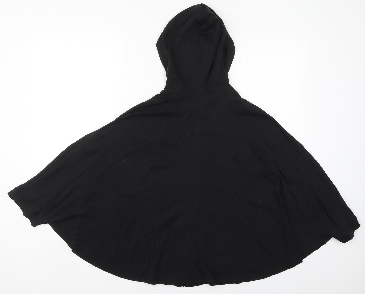 Calvin Klein Womens Black Solid Cotton Top Pyjama Top Size XS  Zip