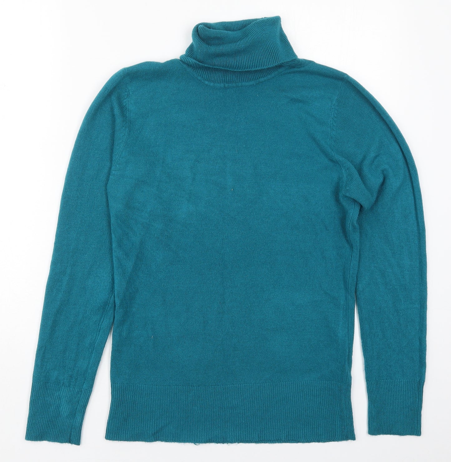 Atmosphere Womens Blue Roll Neck  Acrylic Pullover Jumper Size 14
