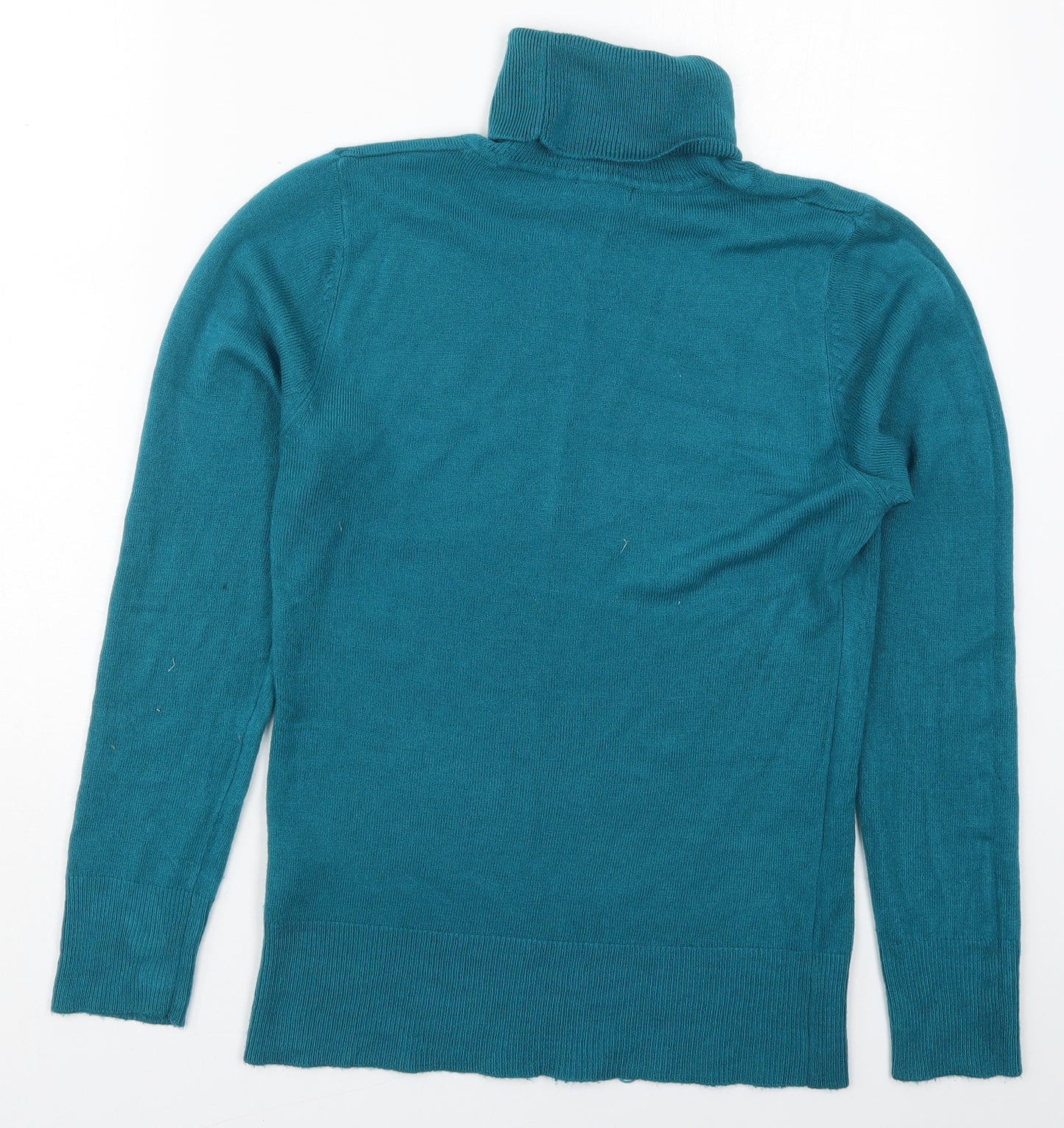 Atmosphere Womens Blue Roll Neck  Acrylic Pullover Jumper Size 14