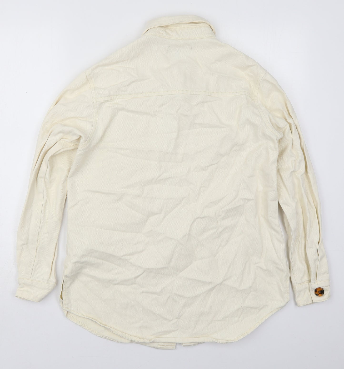 Missguided Womens Ivory   Jacket  Size 8  Button