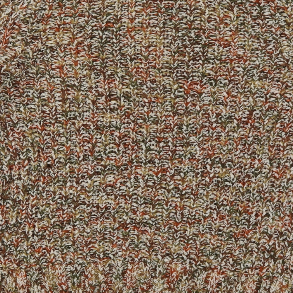 TU Womens Brown High Neck  Polyester Pullover Jumper Size 14