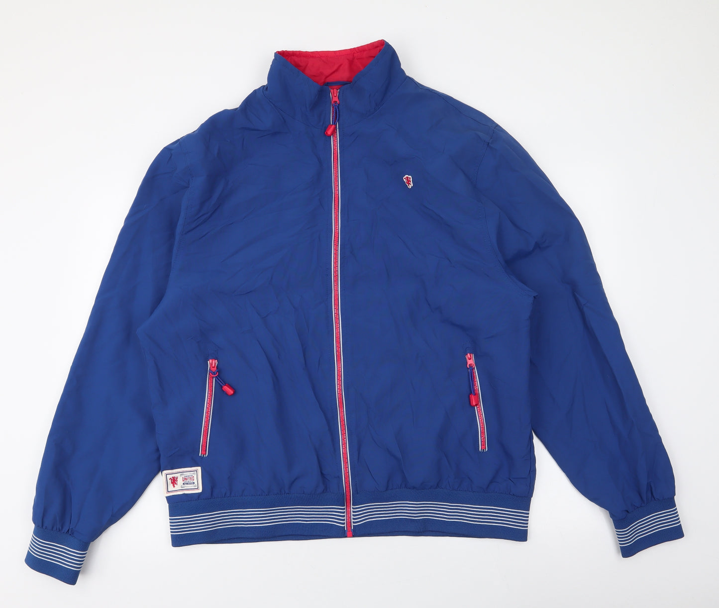 Manchester United Mens Blue   Jacket  Size 2XL  Zip