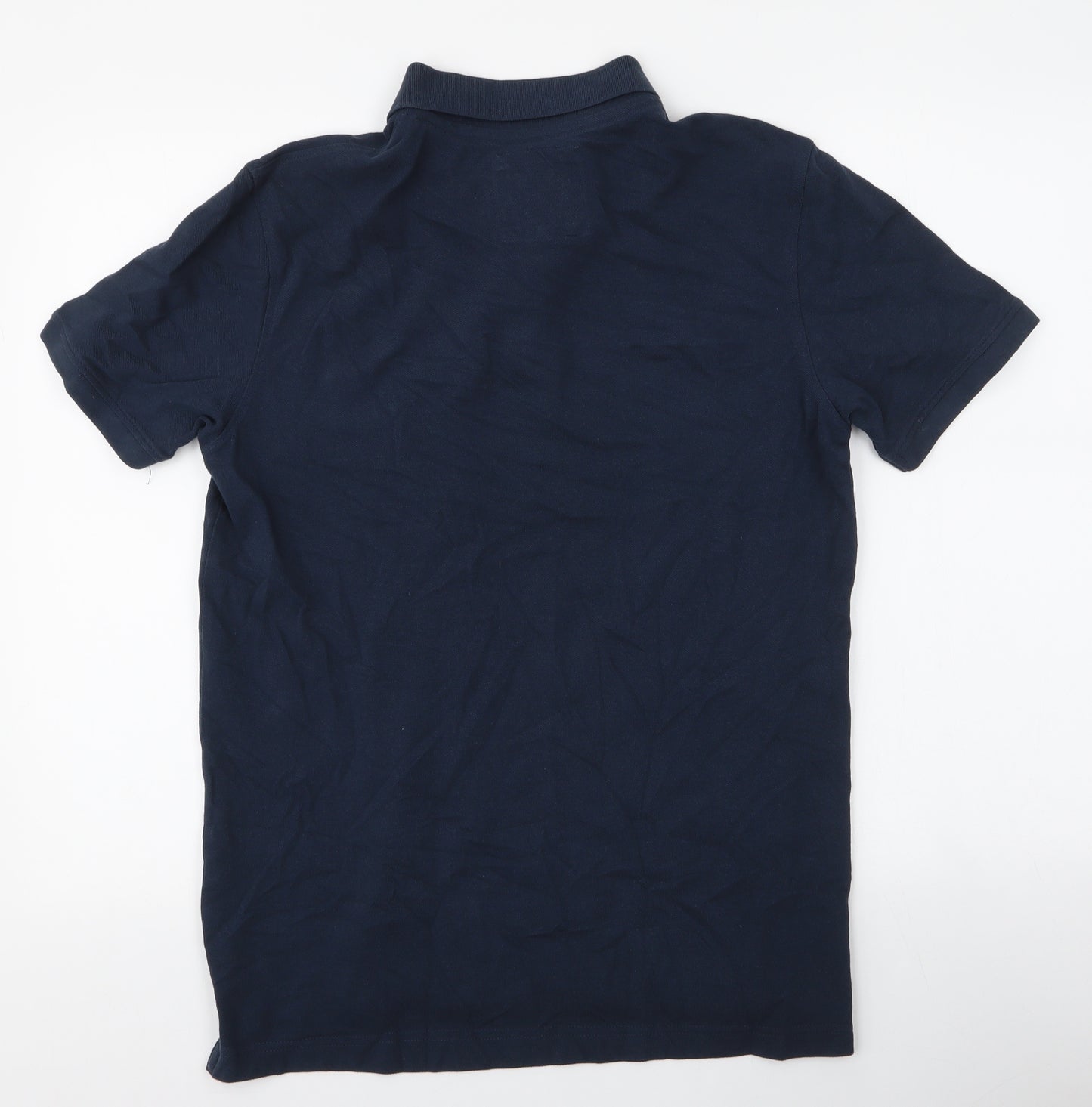 Crew Clothing Mens Blue  Cotton  Button-Up Size M Collared Button