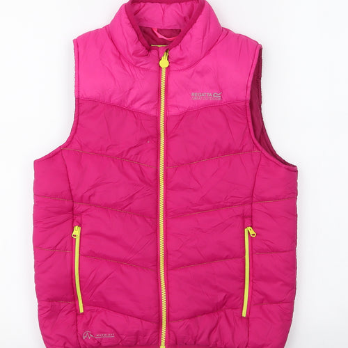 Regatta Girls Pink   Gilet Jacket Size 9-10 Years  Zip