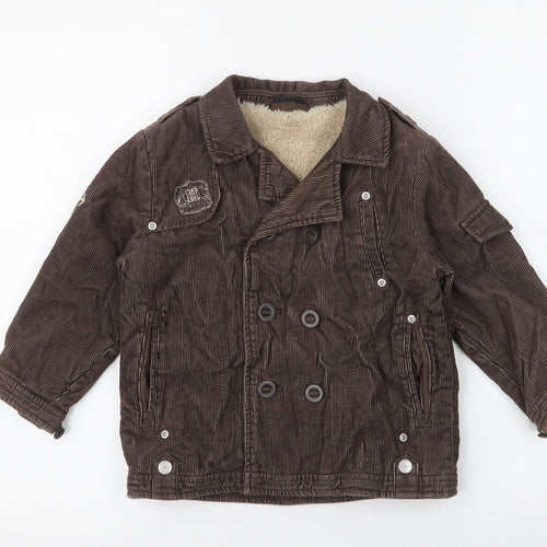NEXT Boys Brown   Jacket  Size 3-4 Years  Button