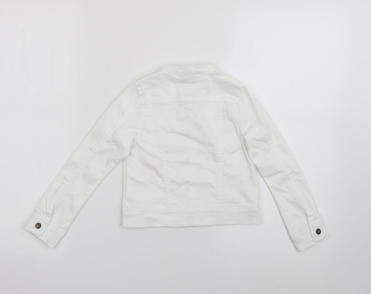 name it Girls White   Jacket  Size 3-4 Years  Snap