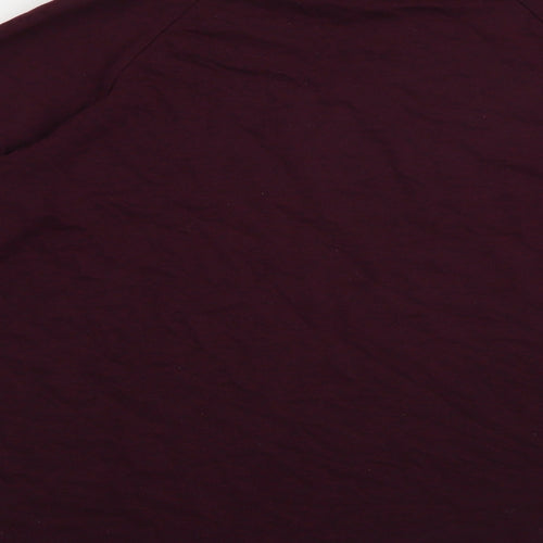 H&M Mens Purple Crew Neck  Cotton Pullover Jumper Size M