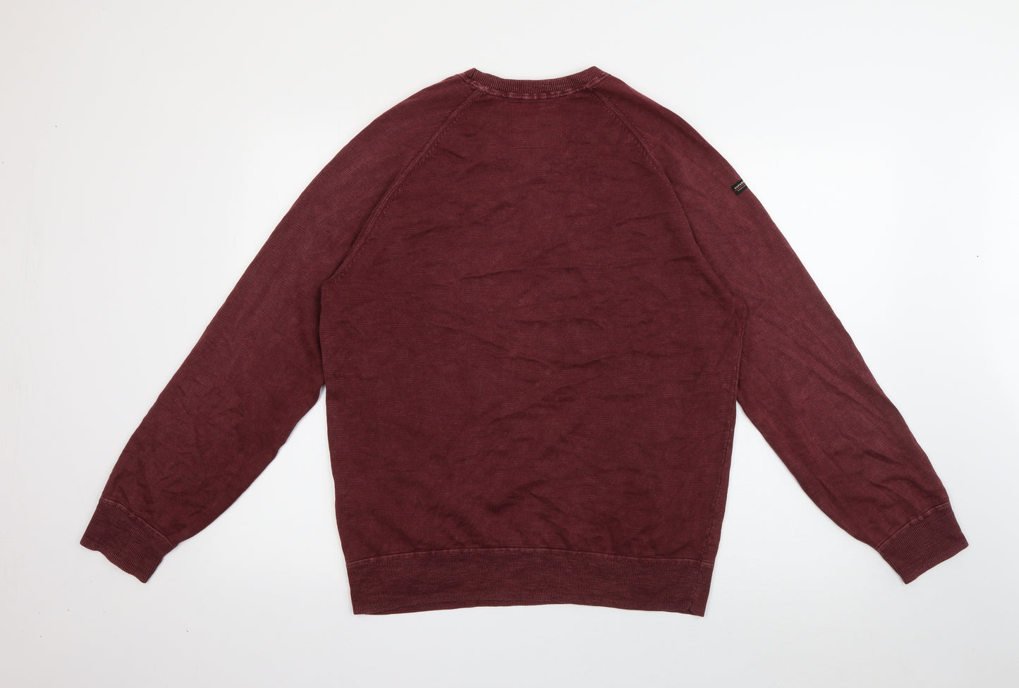 Superdry Mens Purple  Cotton Pullover Sweatshirt Size L