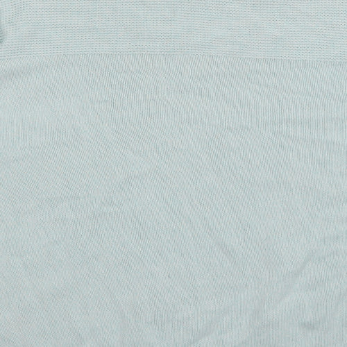 Peacocks Womens Blue Round Neck  Cotton Pullover Jumper Size XL