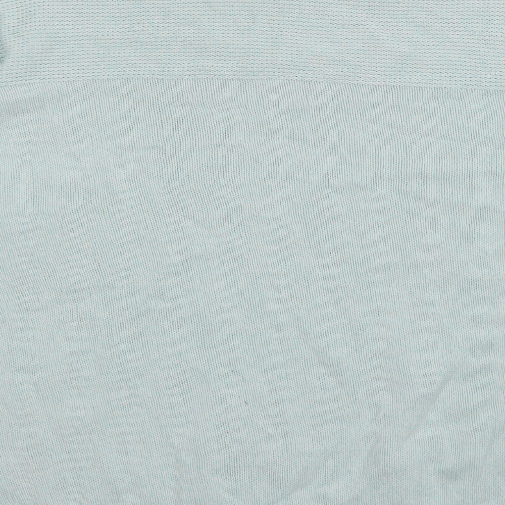 Peacocks Womens Blue Round Neck  Cotton Pullover Jumper Size XL