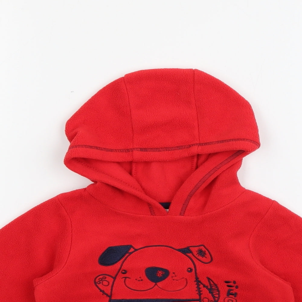 M&Co Baby Red  Polyester Pullover Jumper Size 9-12 Months   - Dog