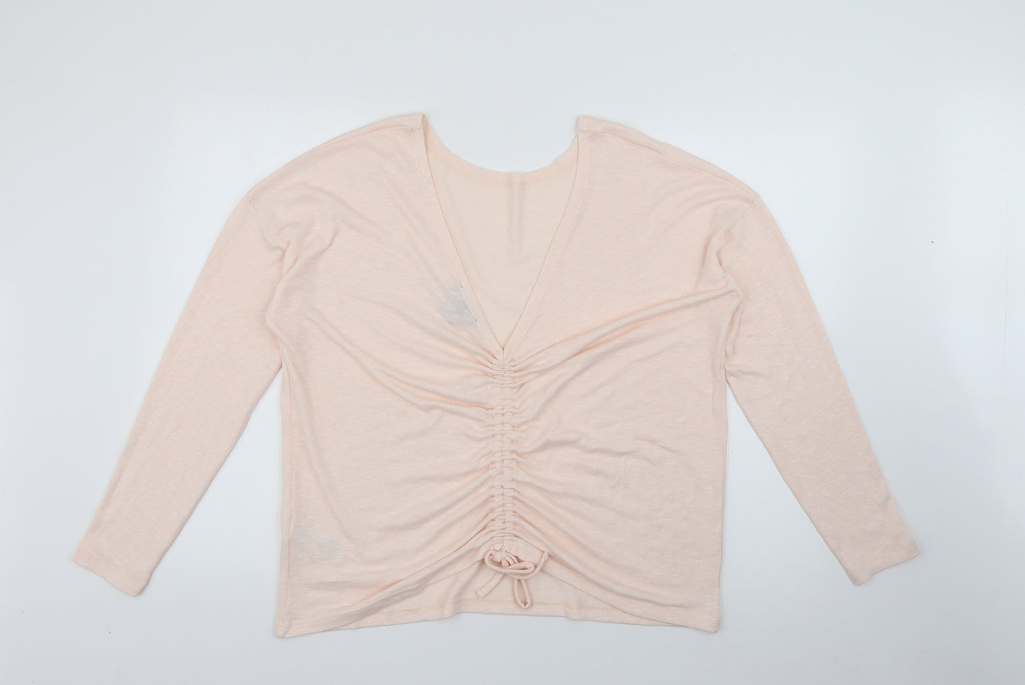 New Look Womens Pink Scoop Neck  Polyester Pullover Jumper Size M
