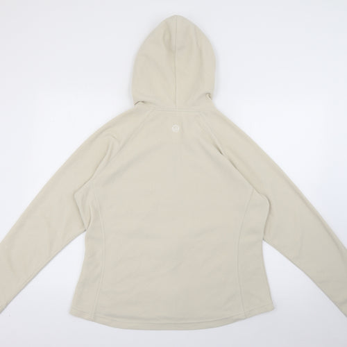 Peter Storm Womens Ivory  Polyester Full Zip Hoodie Size 16  Zip