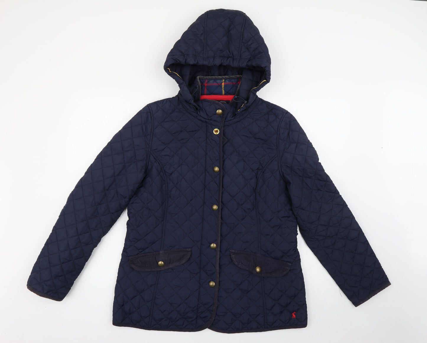 Joules Womens Blue   Rain Coat Coat Size 16  Zip - Fox
