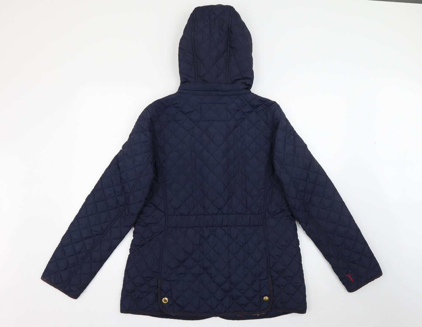 Joules Womens Blue   Rain Coat Coat Size 16  Zip - Fox