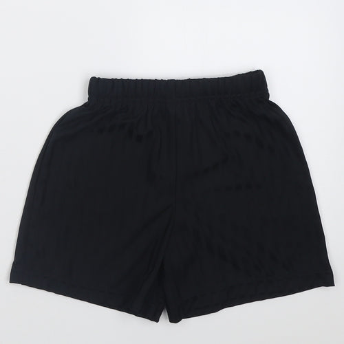 Matalan Boys Black Striped Polyester Sweat Shorts Size 6 Years  Regular Tie - School Wear