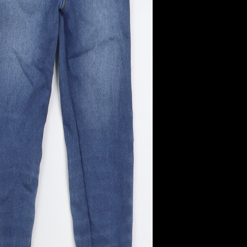 George Girls Blue  Cotton Jegging Trousers Size 6-7 Years  Regular Pullover