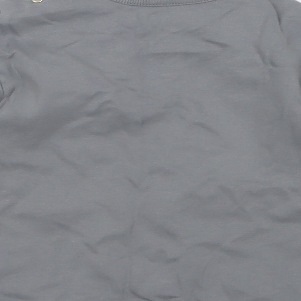 George Baby Grey  Cotton Pullover Jumper Size 12-18 Months  Button - Cuddles are my Favourite
