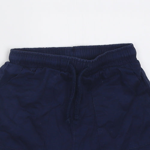 George Boys Blue  Cotton Bermuda Shorts Size 2-3 Years  Regular Tie